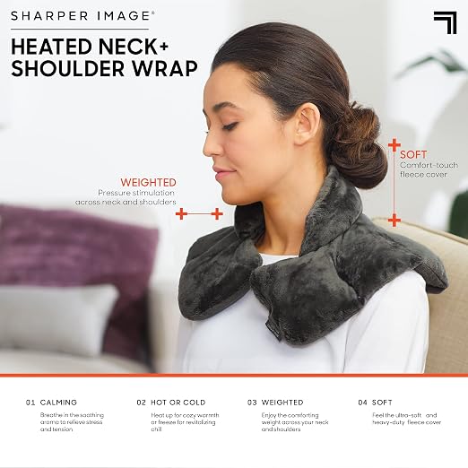 Sharper Image Heated Neck & Shoulder Wrap - Image 6
