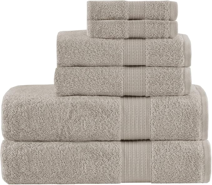 Madison Park Organic 100% Cotton Bathroom Towel Set, Hotel & Spa Quality Highly - Image 2