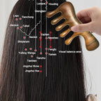 OULIGET Wood Gua Sha Massage Tools Set, Scraping Scalp Massage Comb, Natural - Image 6