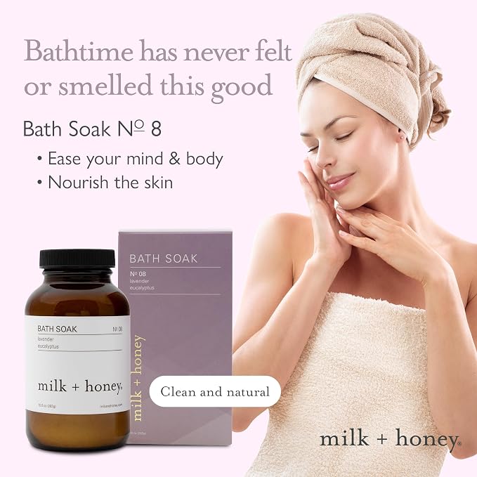 Milk + Honey Calming Bath Soak No. 8 – Moisturizing Epsom Salt - Image 2