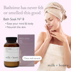 Milk + Honey Calming Bath Soak No. 8 – Moisturizing Epsom Salt - Image 2