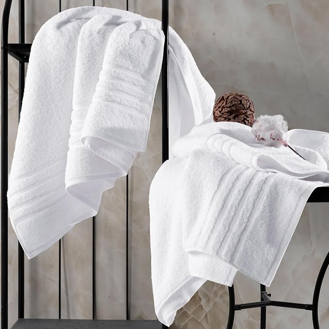 Hammam Linen Jumbo Large Bath Sheets Towels 2-Pack 35 x 70 Inches Soft and - Image 5