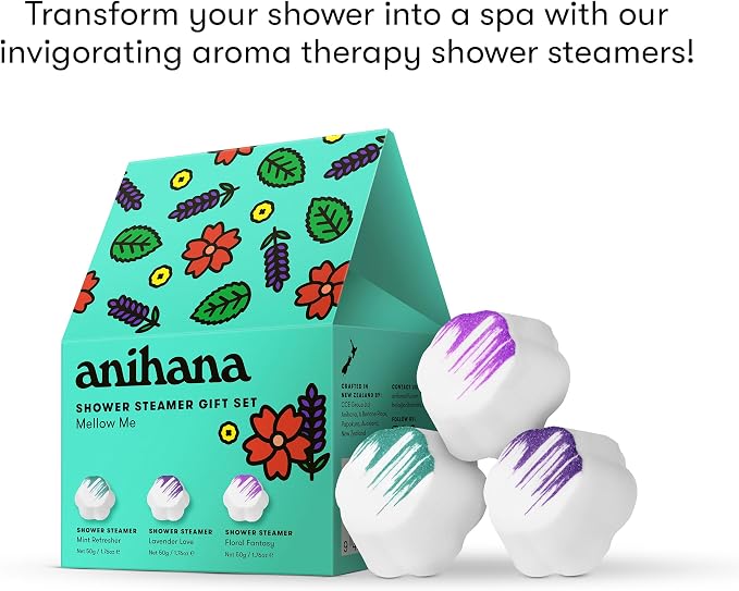 ANIHANA Shower Steamers Mellow Me 3 Pack Gift Set - Image 6