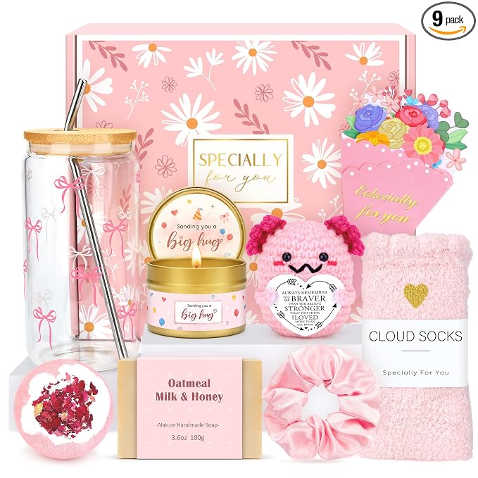 Gift Baskets for Women Unique Birthday Gifts for Women Self Care Cheer Up Gifts by CHESACE