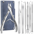 7-Piece Ingrown Toenail Treatment Set, Professional Stainless Steel Ingrown by SMZHealing