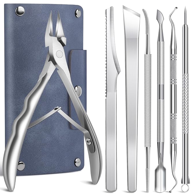 7-Piece Ingrown Toenail Treatment Set, Professional Stainless Steel Ingrown by SMZHealing