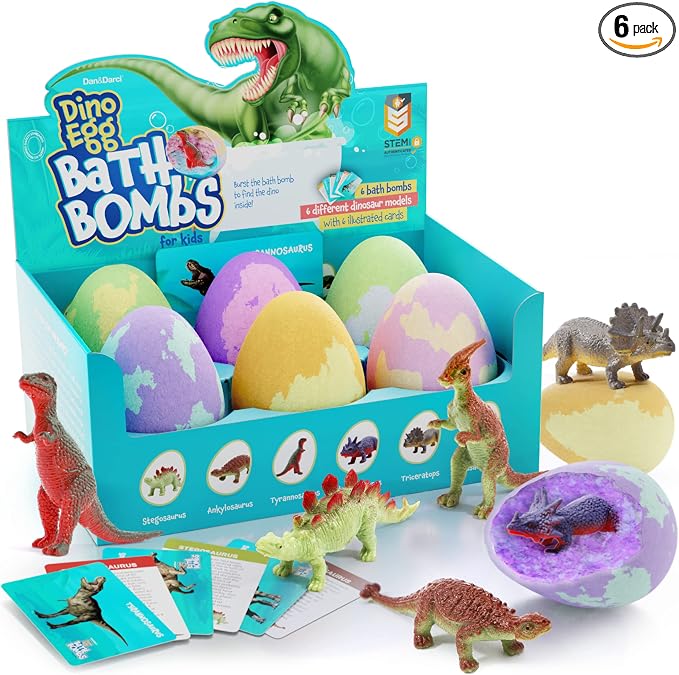 Dan&Darci Dino Egg Bath Bombs for Kids by Dan%26Darci