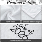 MASHAN Class of 2026 Graduation Hand Towels 3 Pack, 100% Cotton Soft Absorbent - Image 3
