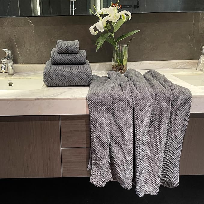 Extra Large Bath Towels Set for Bathroom 30x60 Inches Super Soft Light Weight - Image 5