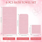 Peryiter Oversized Bath Towels Set of 6 - Image 2