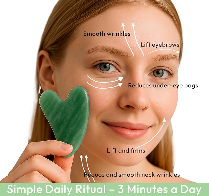 Jade Gua Sha Facial Tool - Image 5