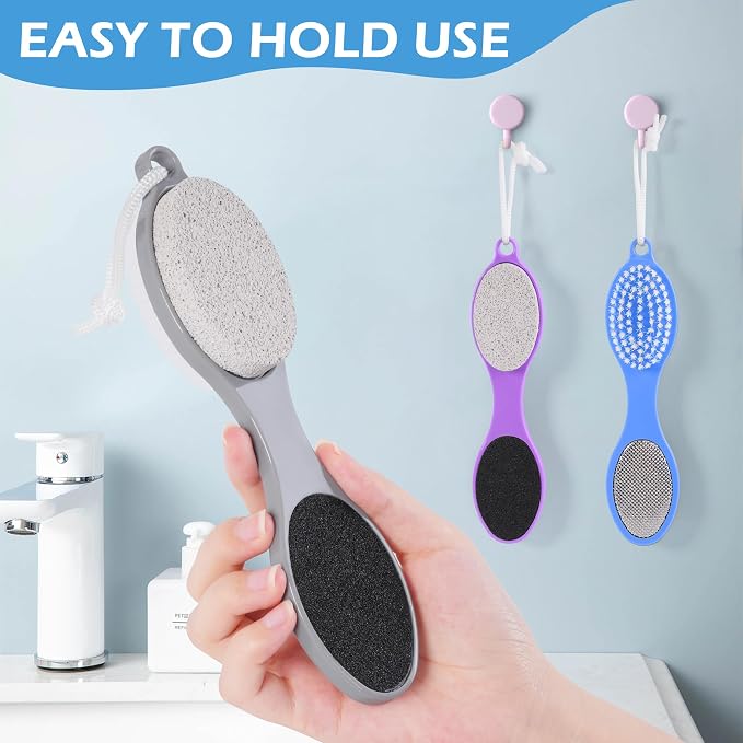 3 Pcs 4 in 1 Foot Brush for Use in Shower - Image 2