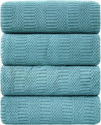 Ycosy 4 Pack Extra Large Microfiber Bath Towels Set, 35x70 inches, Less Lint by Ycosy