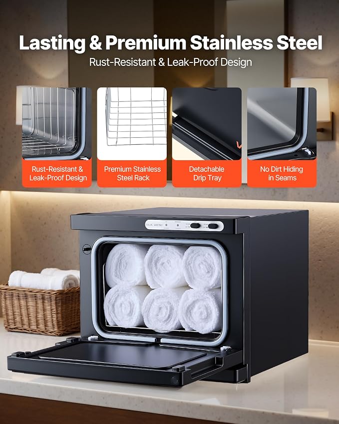 VEVOR Hot Towel Warmer, 8L Small Towel Warmer Cabinet - Image 4