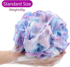 BTYMS 4Pcs Loofah Sponge 60g/pc Bath Puffs Shower Scrunchies Mesh Pouf - Image 2