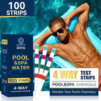 Pool Test Strips, 100 Strips Pool and Hot Tub Test Strips, Swimming Pool Test - Image 6
