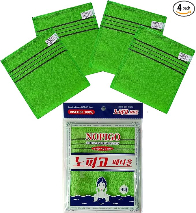 Korean Asian Exfoliating Bath Washcloth Mitt by NOPIGOSEOULKOREA