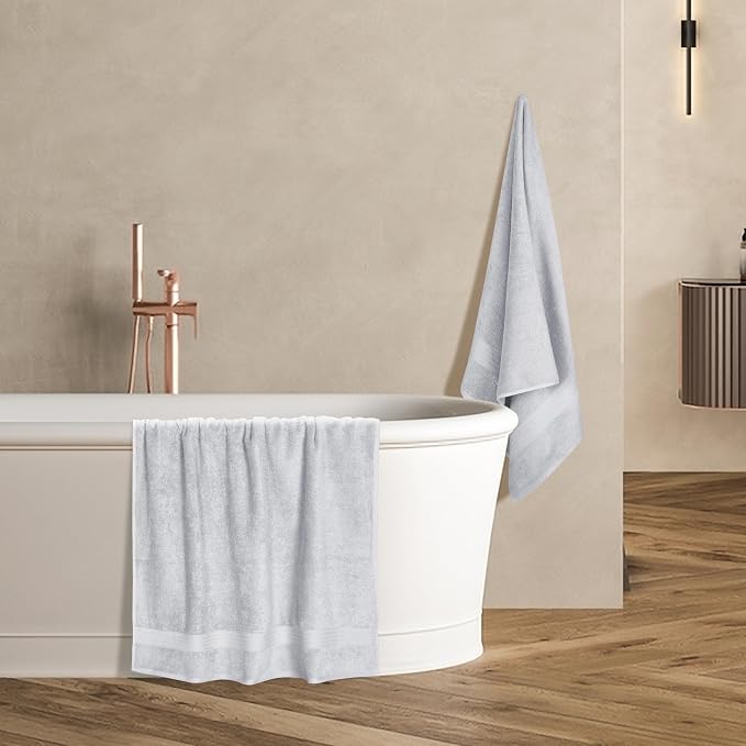 GLAMBURG Premium Cotton 4 Pack Bath Towel Set - Image 5