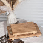 zoocatia Small Wood Tray Pedestal Stand Farmhouse Bathroom Decor Decorative - Image 3