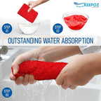 KEEPOZ Hair Towel Wrap Quick Dry 100% Cotton Super Absorbent Turban Head Wrap - Image 4