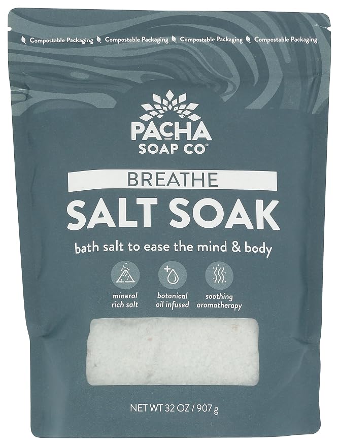 PACHA SOAP Breathe Salt Soak, 32 OZ by PachaSoapCo