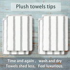 Grey and White Bath Towels - Image 3