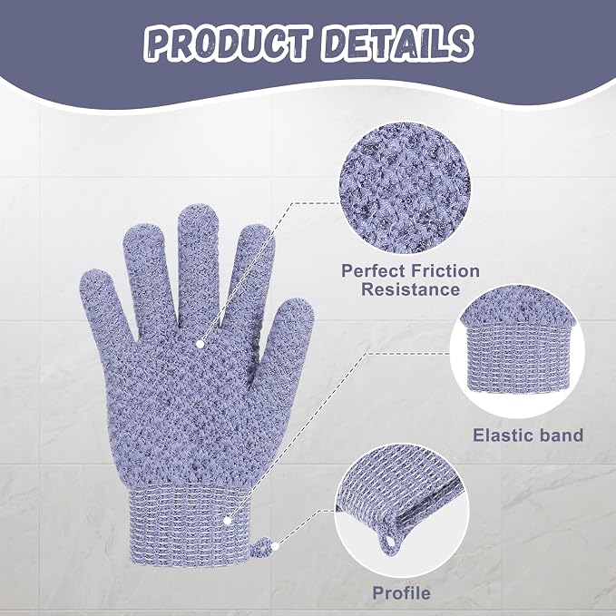 Exfoliating Dual Texture Bath Gloves - Image 6