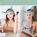 WLLHYF Spa Headband Facial Makeup Head Band Microfiber Soft Coral Fleece Head - Image 7
