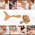 5 PCS Wood Therapy Massage Tools - Image 4