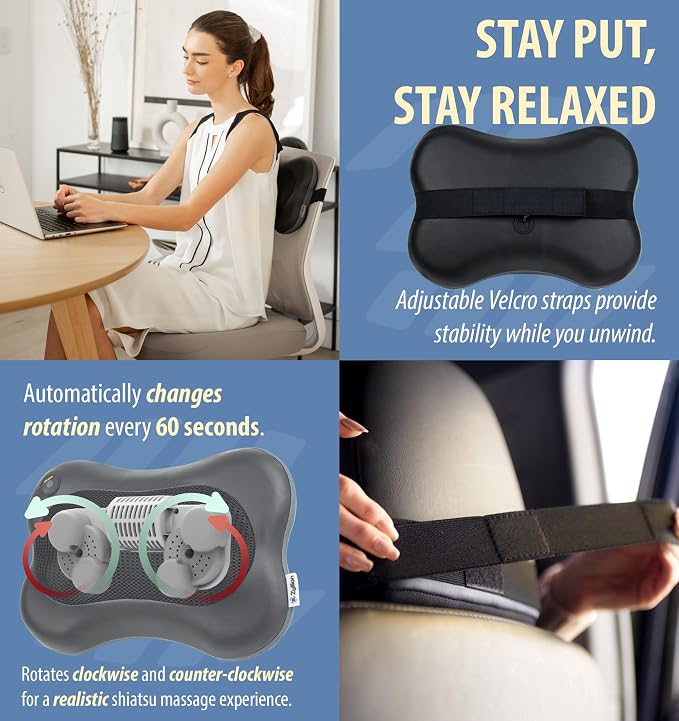 Zyllion Shiatsu Back and Neck Massager - Image 5