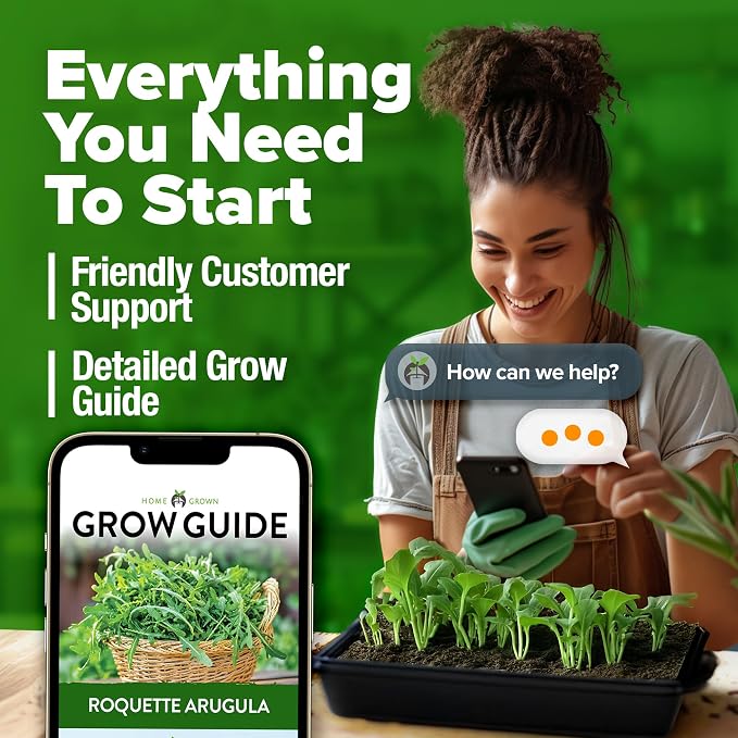 HOME GROWN Arugula Roquette Seeds 2, 175+ Heirloom Non-GMO Seeds - Image 9