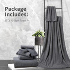 Extra Large Bath Towel Set of 4, Oversized Bath Sheet Super Soft Highly - Image 7