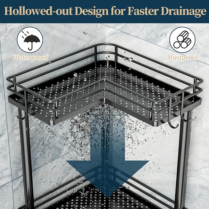 Consumest Corner Shower Caddy Standing - Image 5