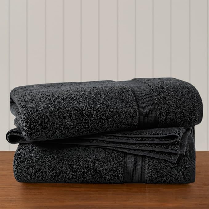 Madison Park 800GSM Bath Sheet Towel Oversized 34" x 68" 2 Pack 100% Cotton by MADISONPARK
