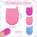 3 Pcs Exfoliating Facial Scrubber Mitt, Face Deep Exfoliating Cleaning - Image 2