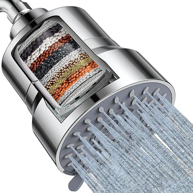 Filtered Shower Head, 3 Modes High Pressure Shower Head by +Buy+Now+