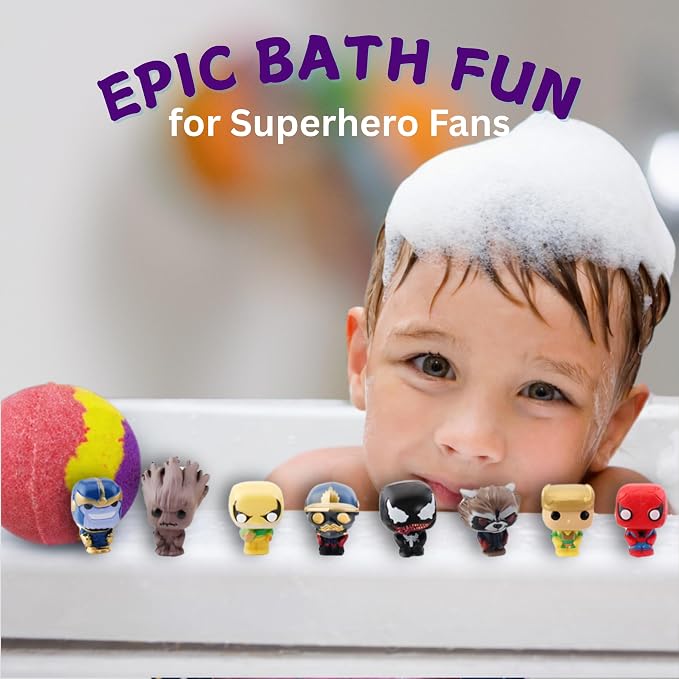 EvolutionUSA 1pc Red Epic Superhero Bath Bombs - Image 7