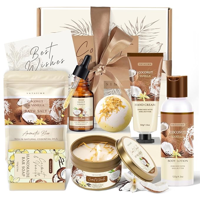 Gifts for Women Happy Birthday Gift Baskets, Bath and Body Gift Set Mothers Day by Unknown
