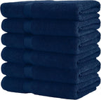 HERCULEAN Premium Bath Towels 24 x 48 Pack of 6 | Quick Dry and Highly - Image 8