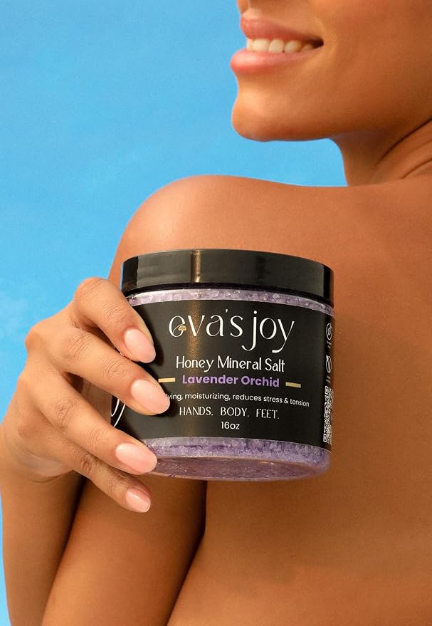 Eva's Joy Lavender Orchid Mineral Bath and Foot Soak, Made - Image 4