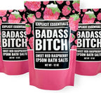 Explicit Essentials Bath Salts for Women, 12oz Raspberry Epsom Salts - Image 4