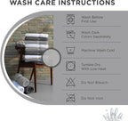 100% Cotton Wash Cloth for face & Body Set of 6, Sustainable, Highly Absorbent - Image 5