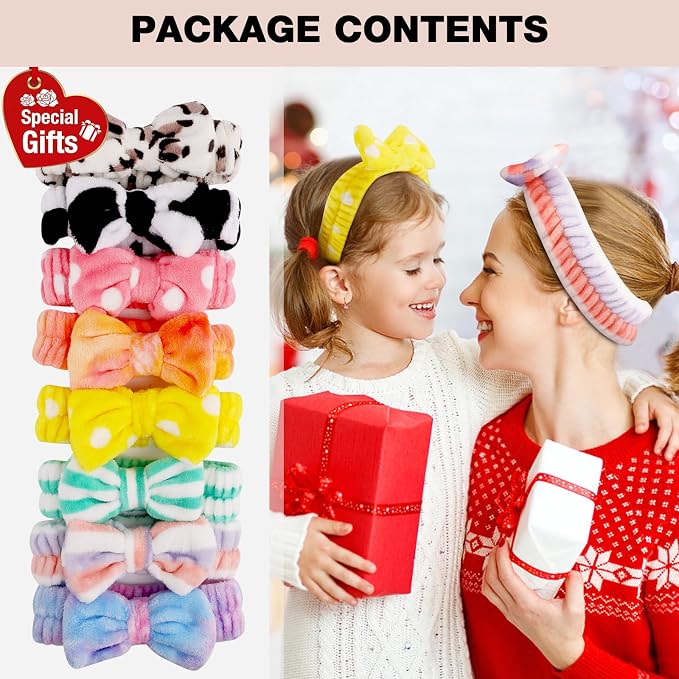YOOVR 8pcs Spa Headband, Mothers Day Gifts Bulk, Stocking Stuffers - Image 3