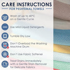 ATANI Turkish Beach Towel, Converts to a Bag, Oversized 100% Cotton Bath Towels - Image 9