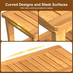 Large Bamboo Shower Bench Stool - Image 8