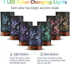 EQUSUPRO Essential Oil Diffuser 150ml Black Metal Aromatherapy Oil Diffuser - Image 3