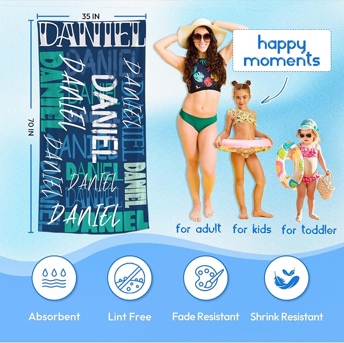 JML Personalized Beach Towel - Image 3