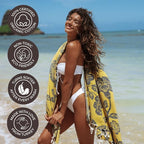 FESHKA Sand Proof Turkish Beach Towel – Oversized, Quick Dry & Lightweight - Image 4