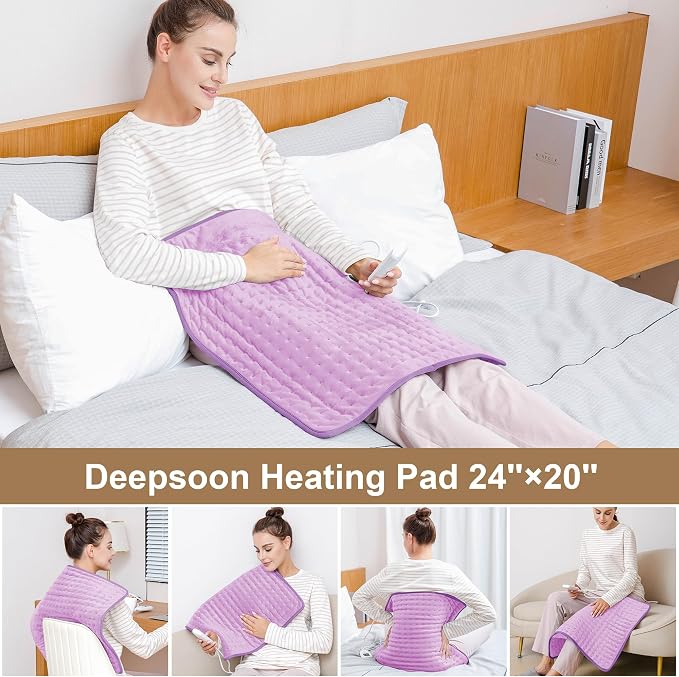 Deepsoon Heating Pad, Electric Heating Pads - Image 2