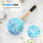 Loofah on a Stick PE Soft Mesh Luffa - Image 3